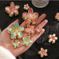 Metal Floral Claw Clip
