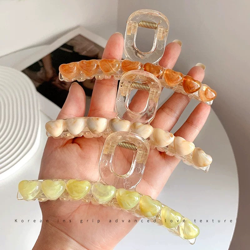 Heart Claw Clips