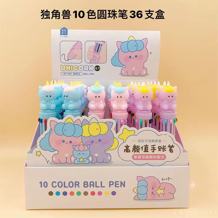 Unicorn 10 in 1 Pen