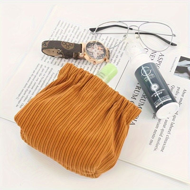 Corduroy Mini Makeup Bag