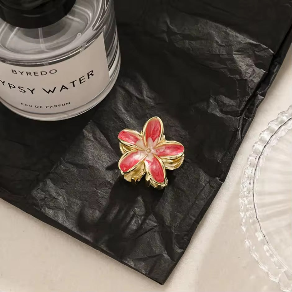 Metal Floral Claw Clip
