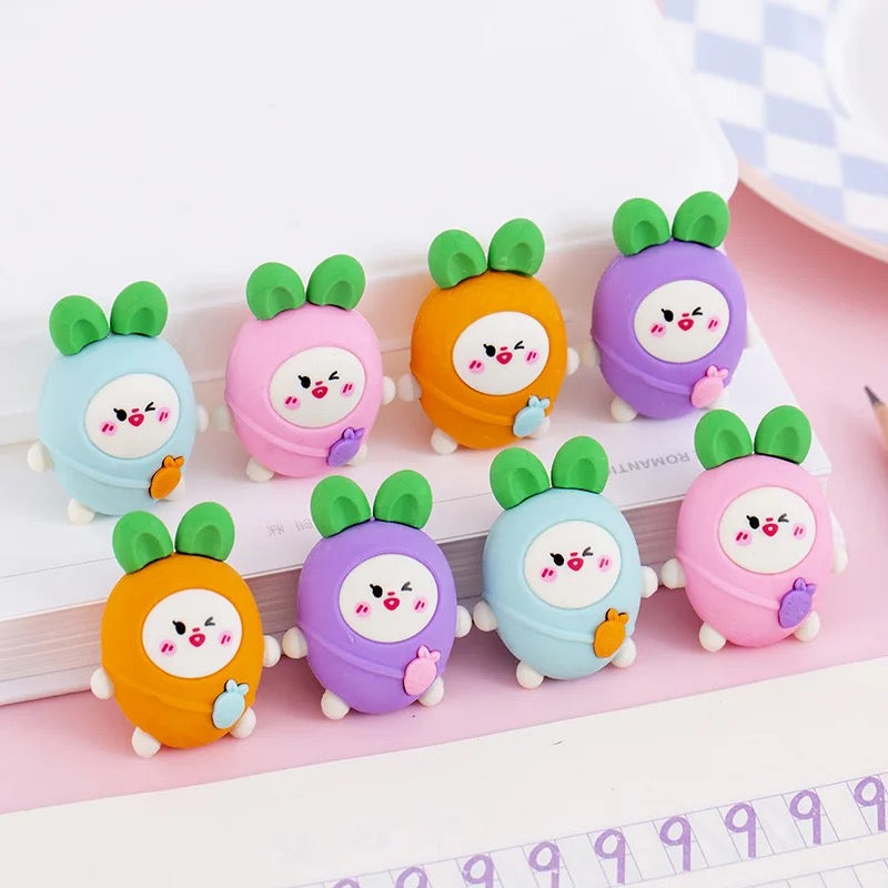 Carrot Eraser 5pcs Set