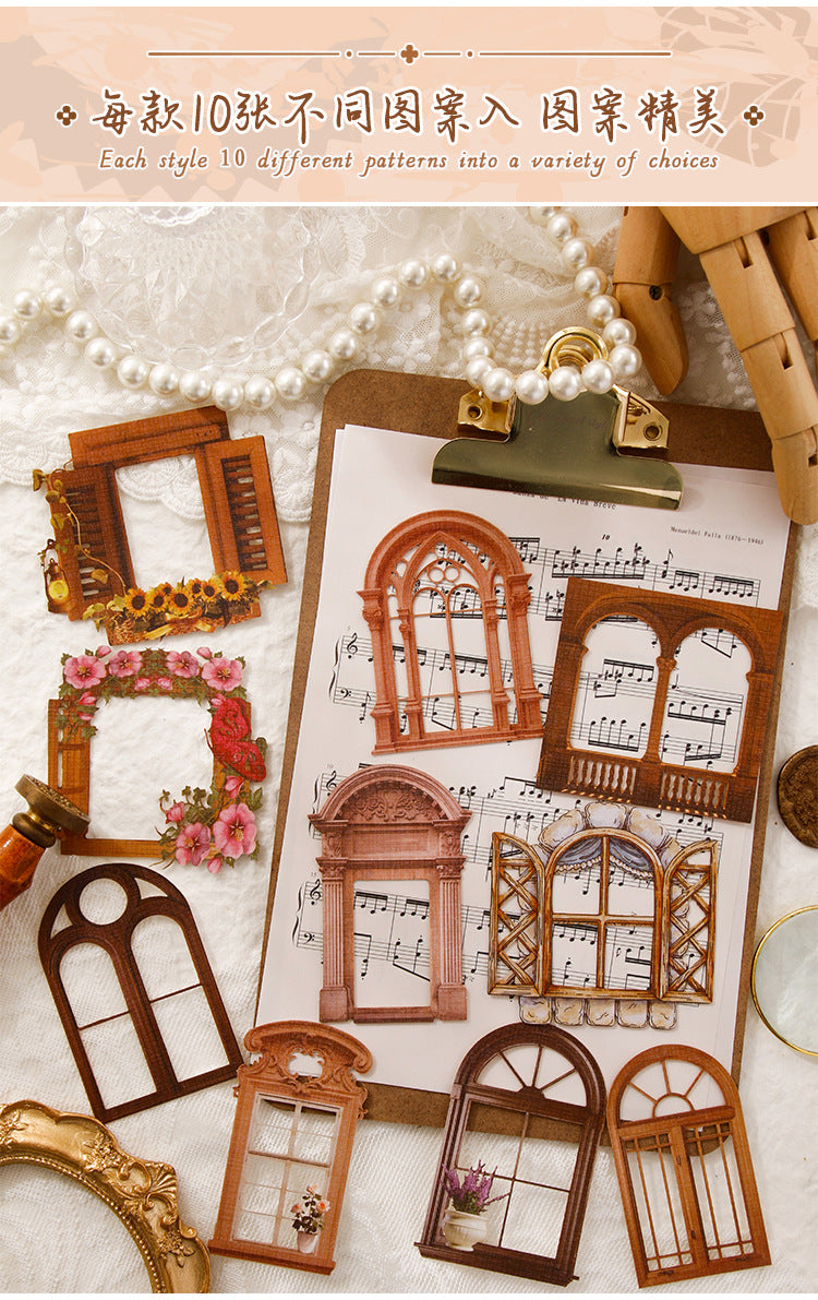 Vintage Window Of Frame Journal
