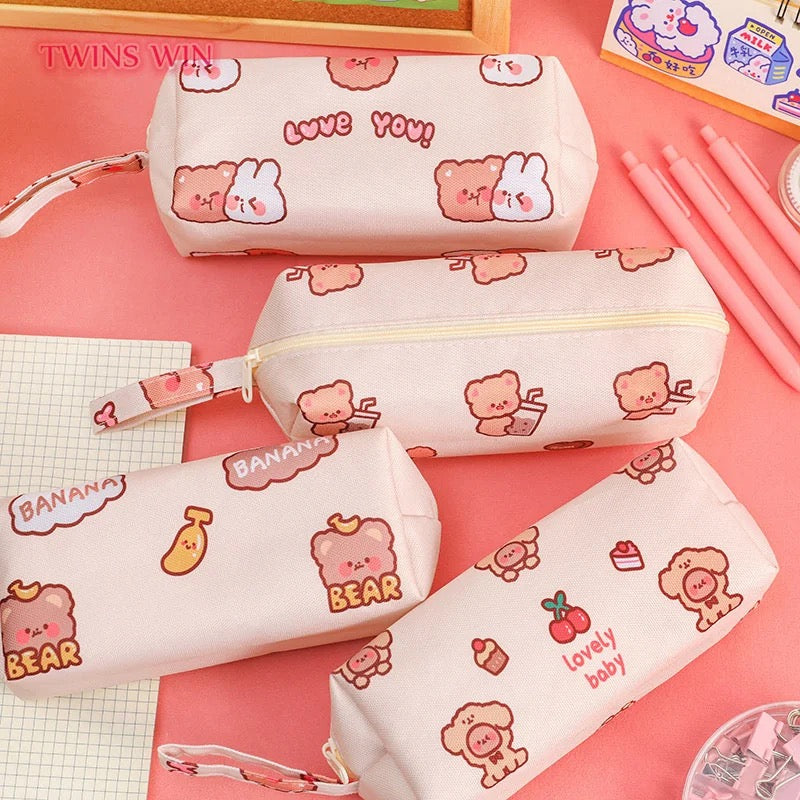 Kawai Cute Bear Pencil Pouch