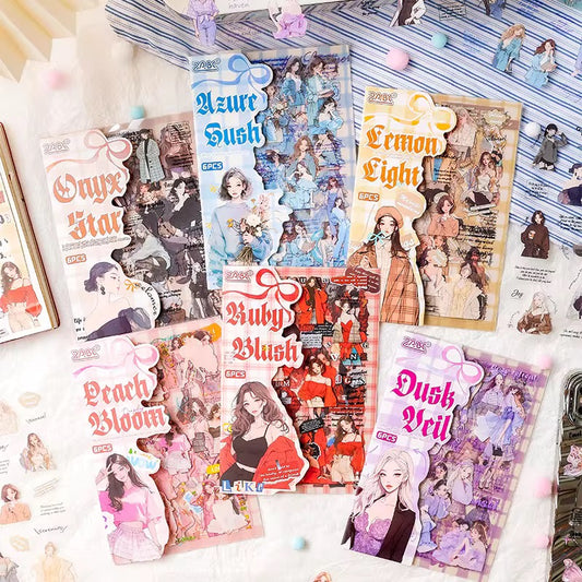 Cozy Girly Deco Sticker Set