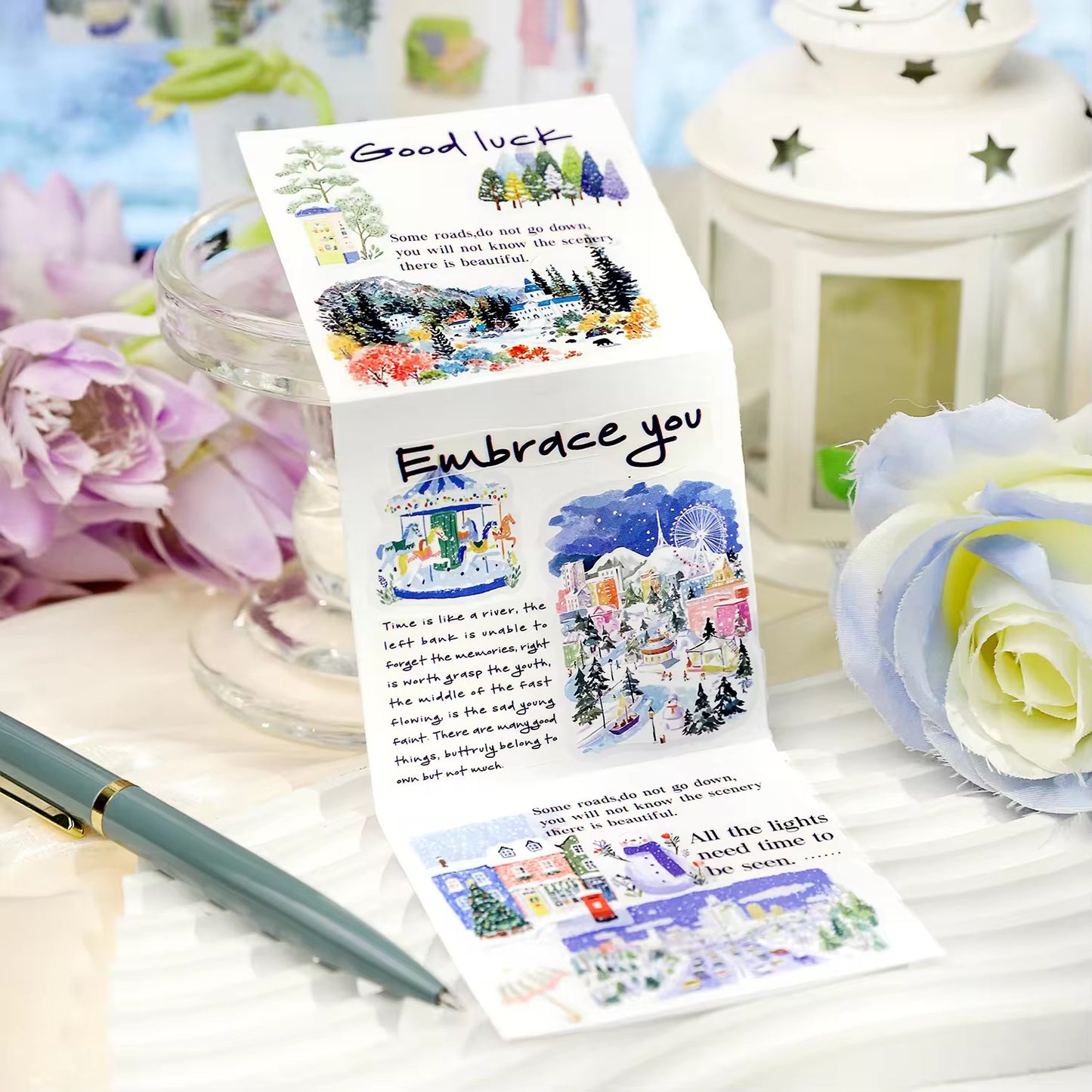 Aesthetic Landscape Sticker Book