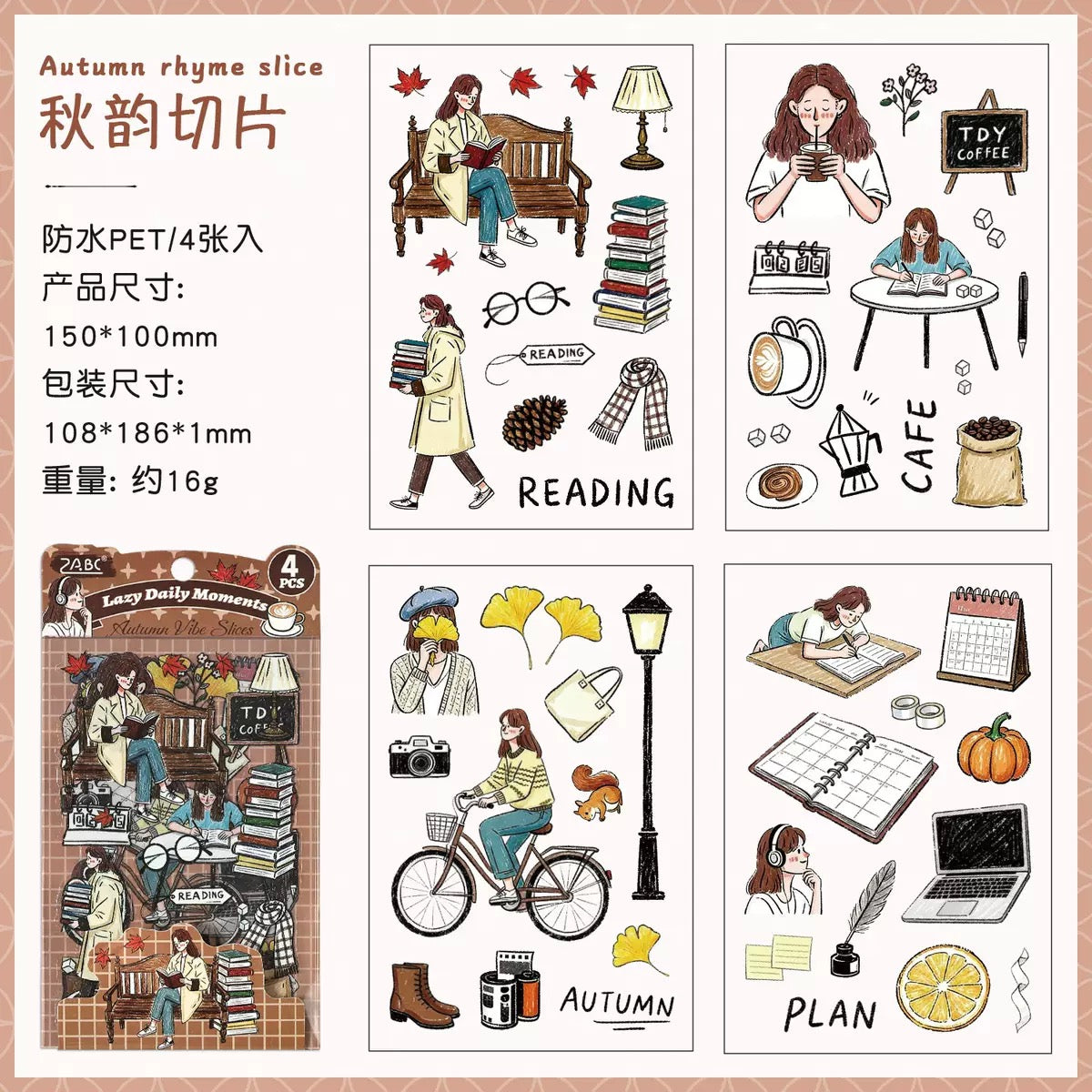 Girly Daily Moments Stickers