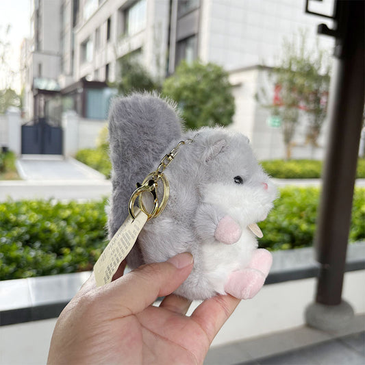 Squirrel Plush Keychain