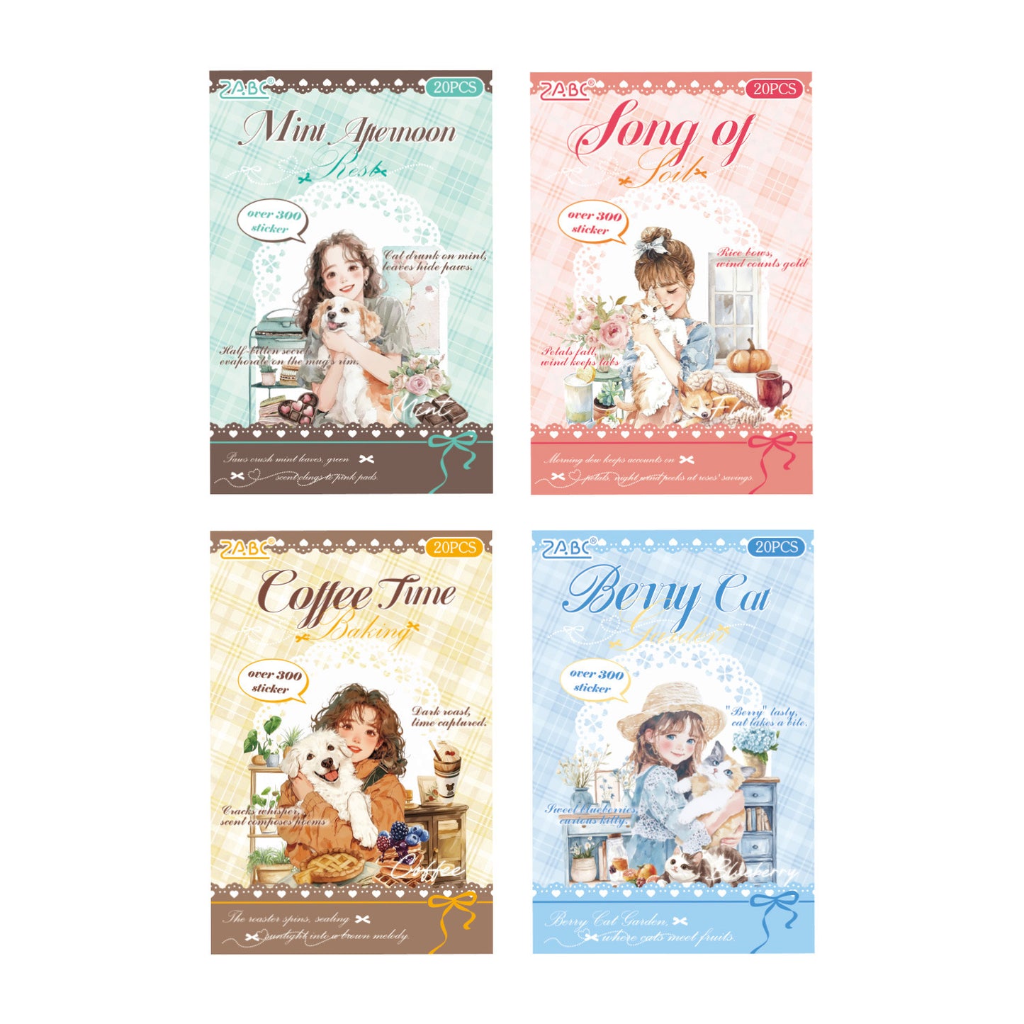 Girl With Pet Journaling Sticker Book