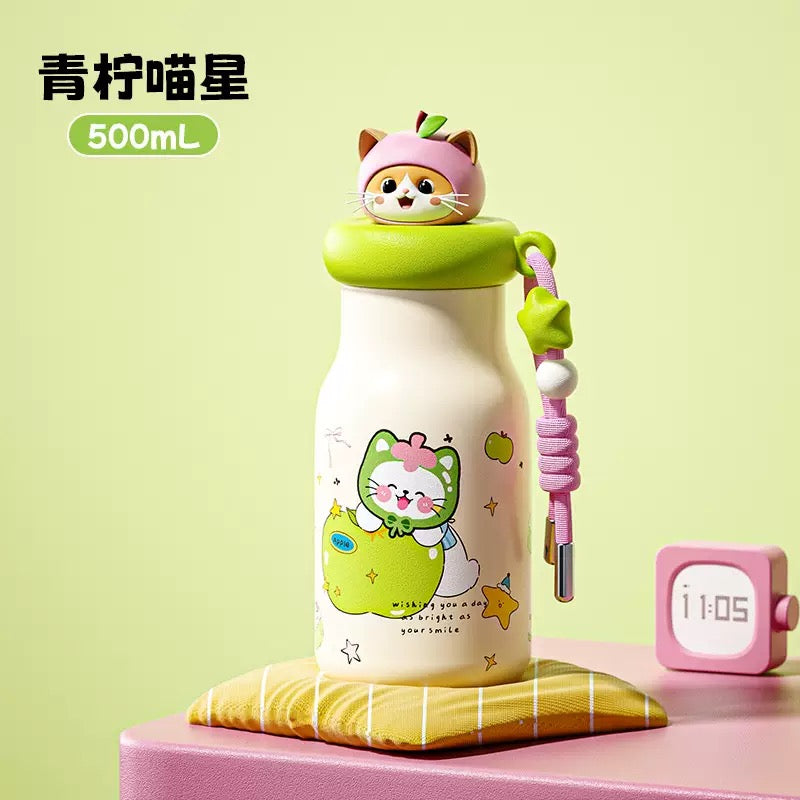 Kawaii Apple Paws Tumbler