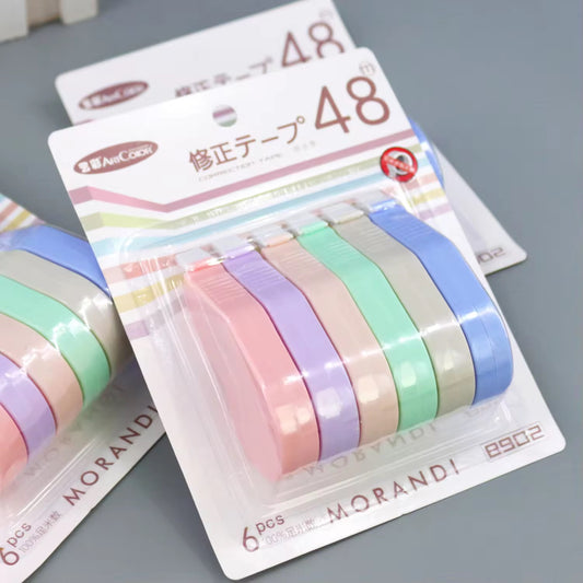 Morandi 6 Pcs Correction Tape