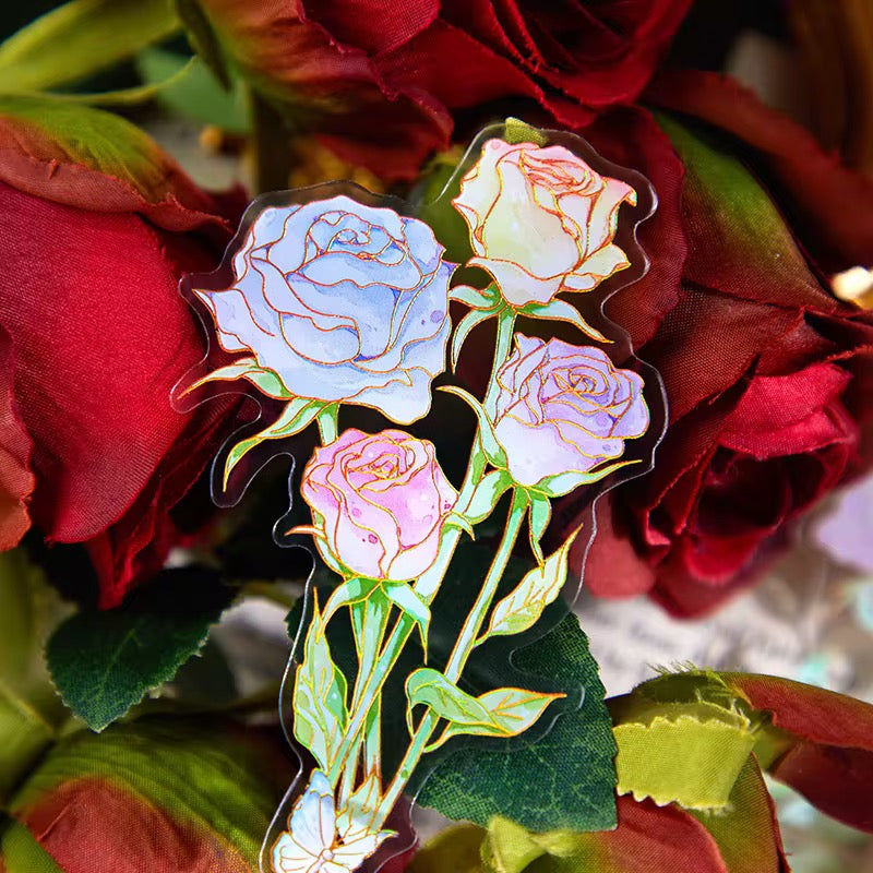 Vintage Rosegarden Mini Bookmark