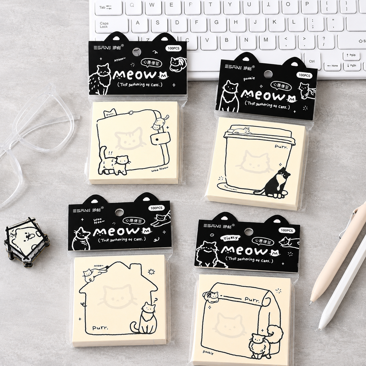 Doodle Kitty Sticky Note