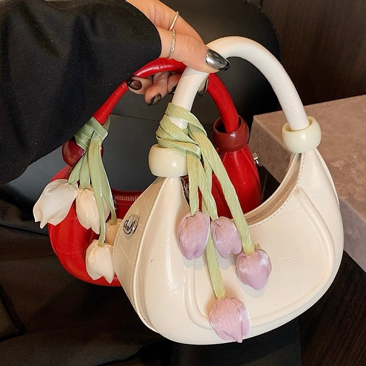 Tulip Solid Box Shoulder Bag
