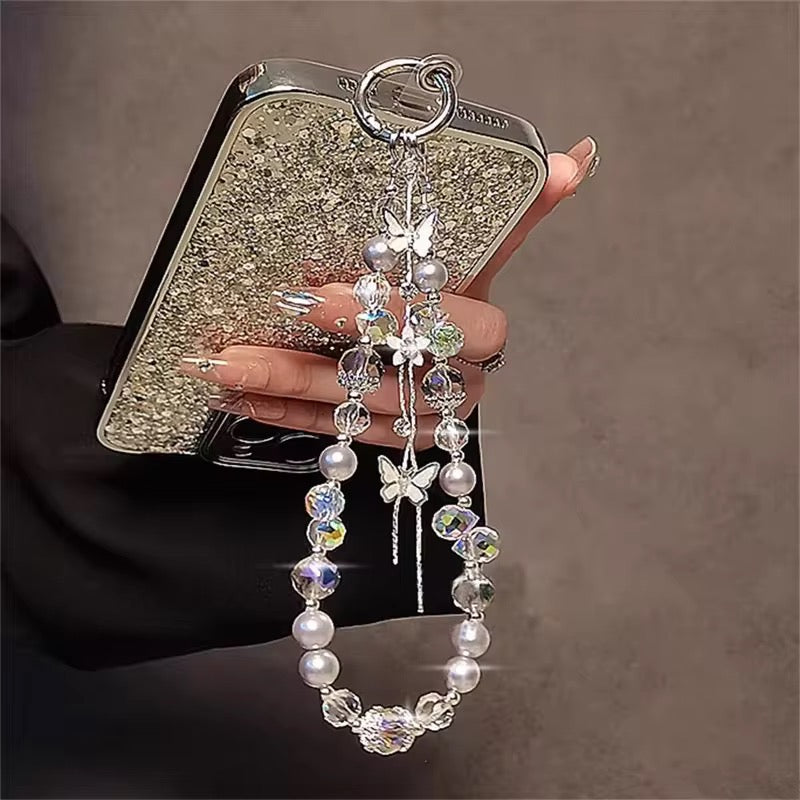 Butterfly Tassel Mobile Keychain