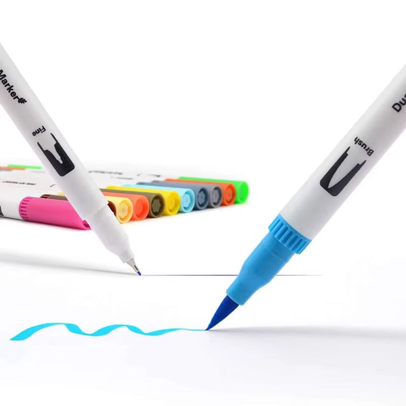 Dual Tip Brush Pens