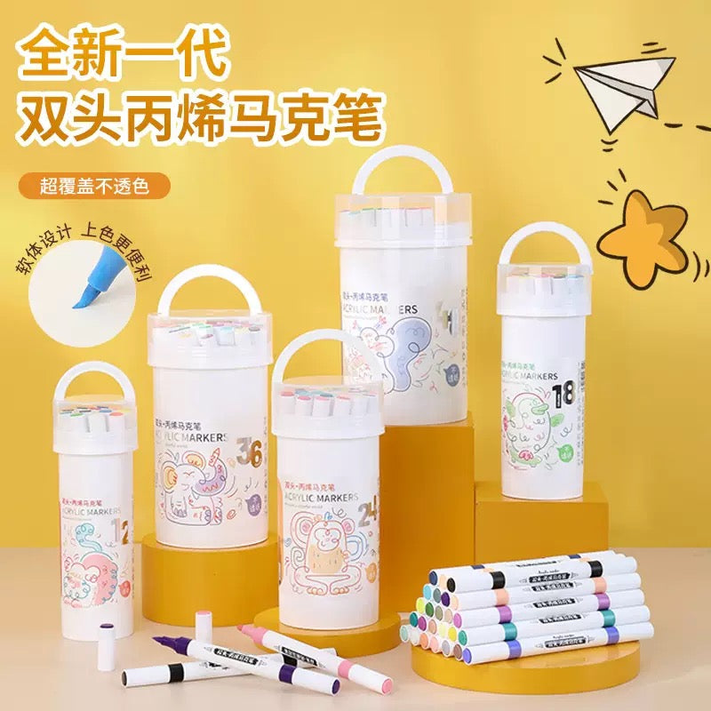 Kawaii Dual-Tip Acrylic Markers