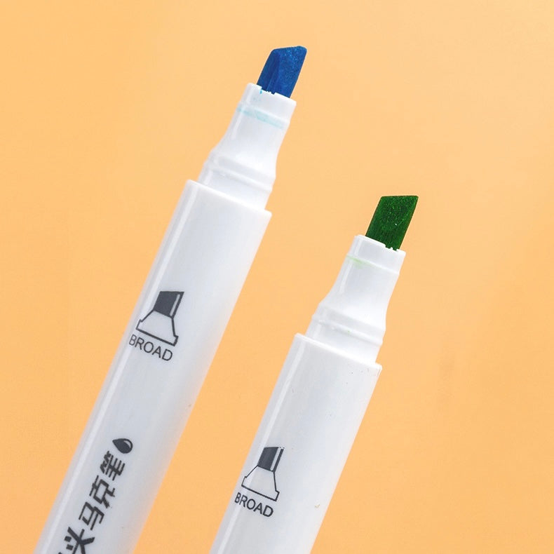 Dual Tip Brush Pen Set 12 PCs