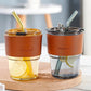 Glass Coffee Mugs With Straw