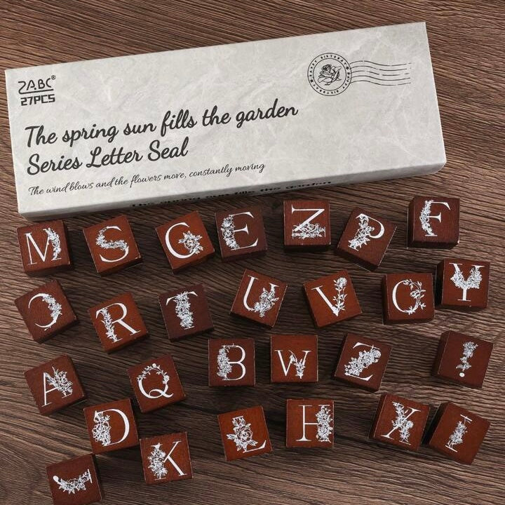 Wooden Alphabet Stamp