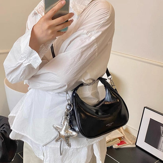 Star Solid Box Shoulder Bag