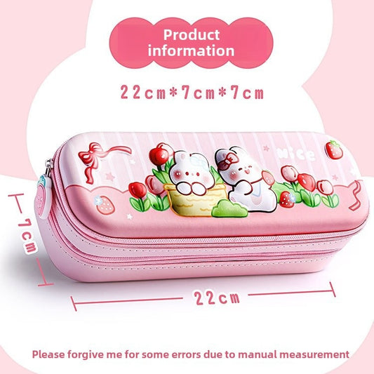 Strawberry Double Layer Pencil Pouch