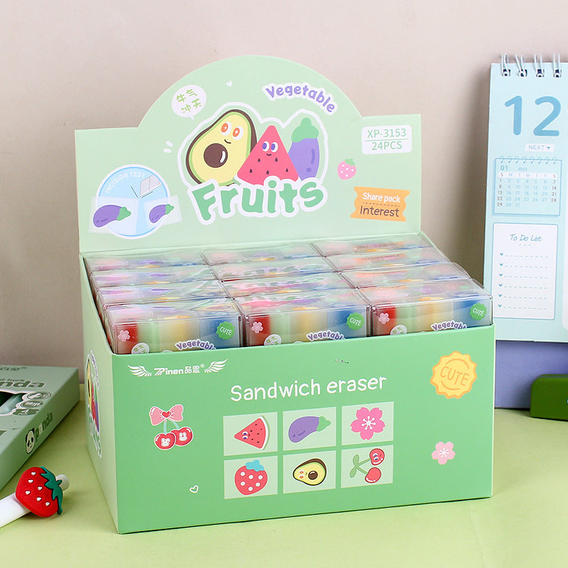 Fruit and Space Theme Infinity Eraser (6pcs)