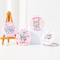Puppy Round Pocket Mirror