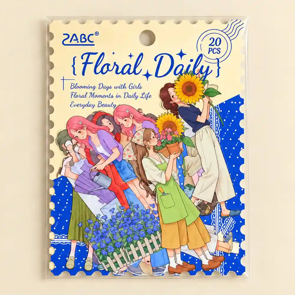 Kawaii Girls Daily Sticker Set