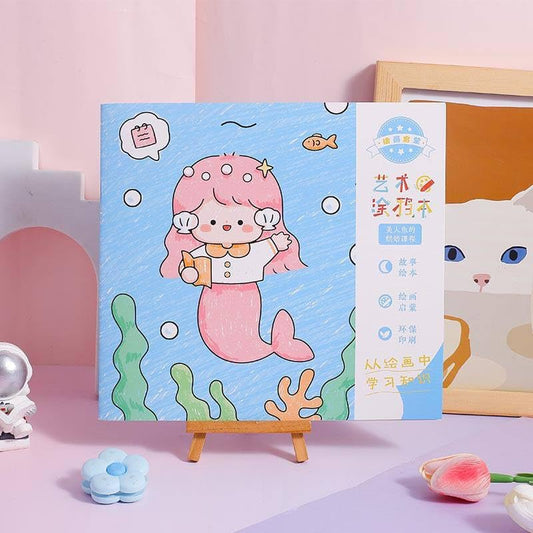 Kids Coloring Book With Sketch Pens