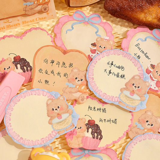 Cream Bear Sticky Notes
