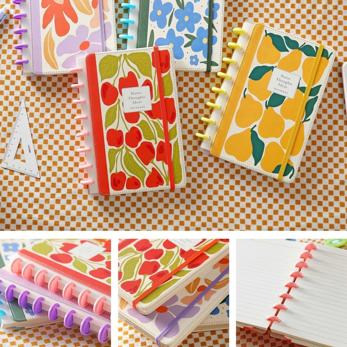 Floral Disc Notebook