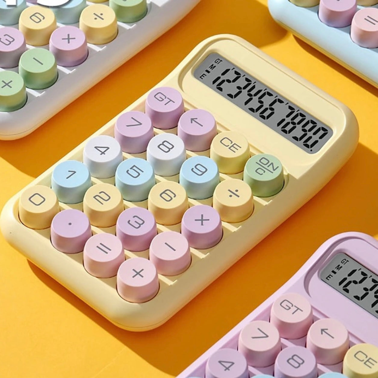 Pastel Mechanical Calculator