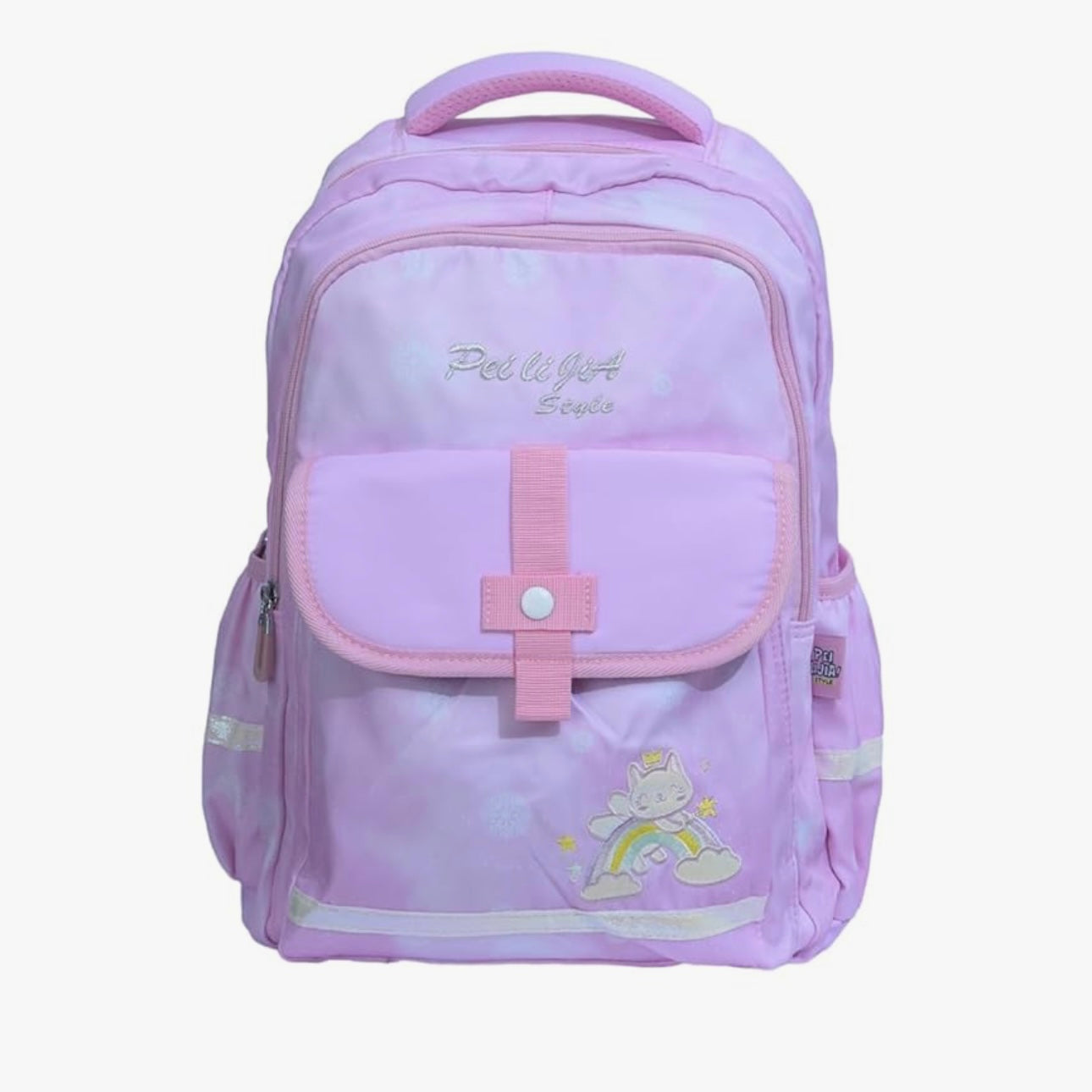 Premium Korean Kitty Rainbow School Bag