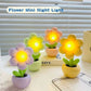 Mini Floral Lamp With Pot