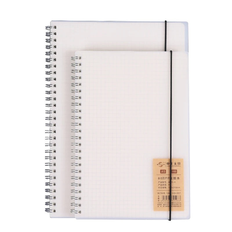 Grid Spiral Journaling Notebook