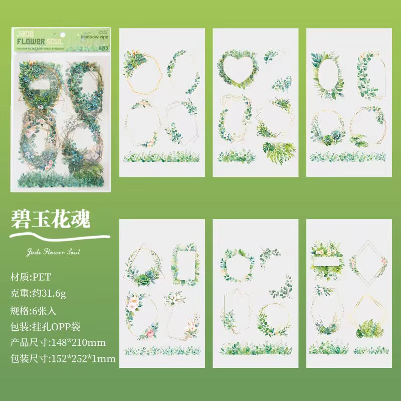 Floral Wreath Stickers
