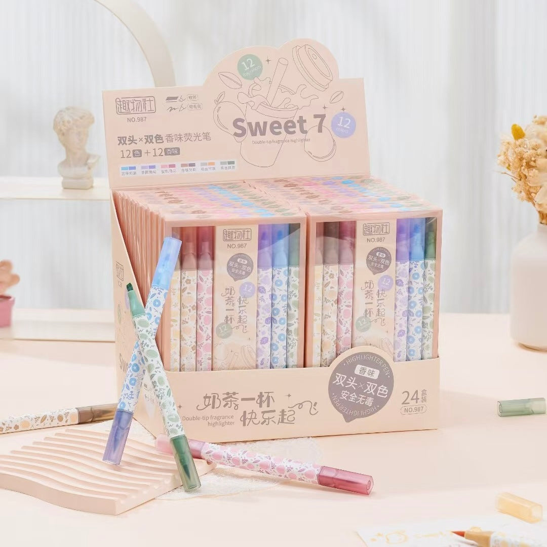 Sweet 7 Dual Tip Scented Highlighter