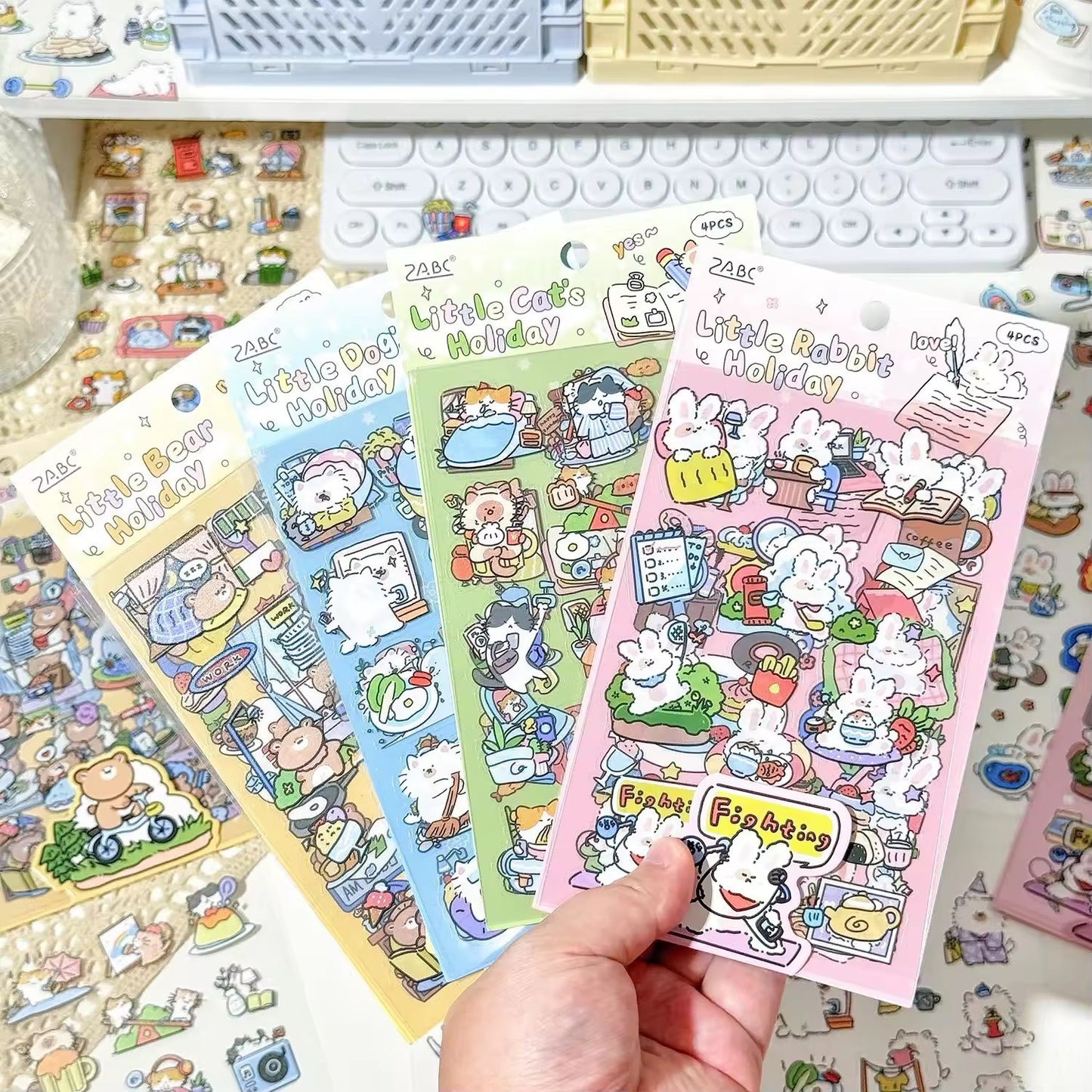 Doodle Animal Deco Sticker