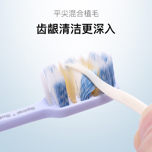 Dr White Brand Pastel Colors Adult Toothbrush 5pcs Combo