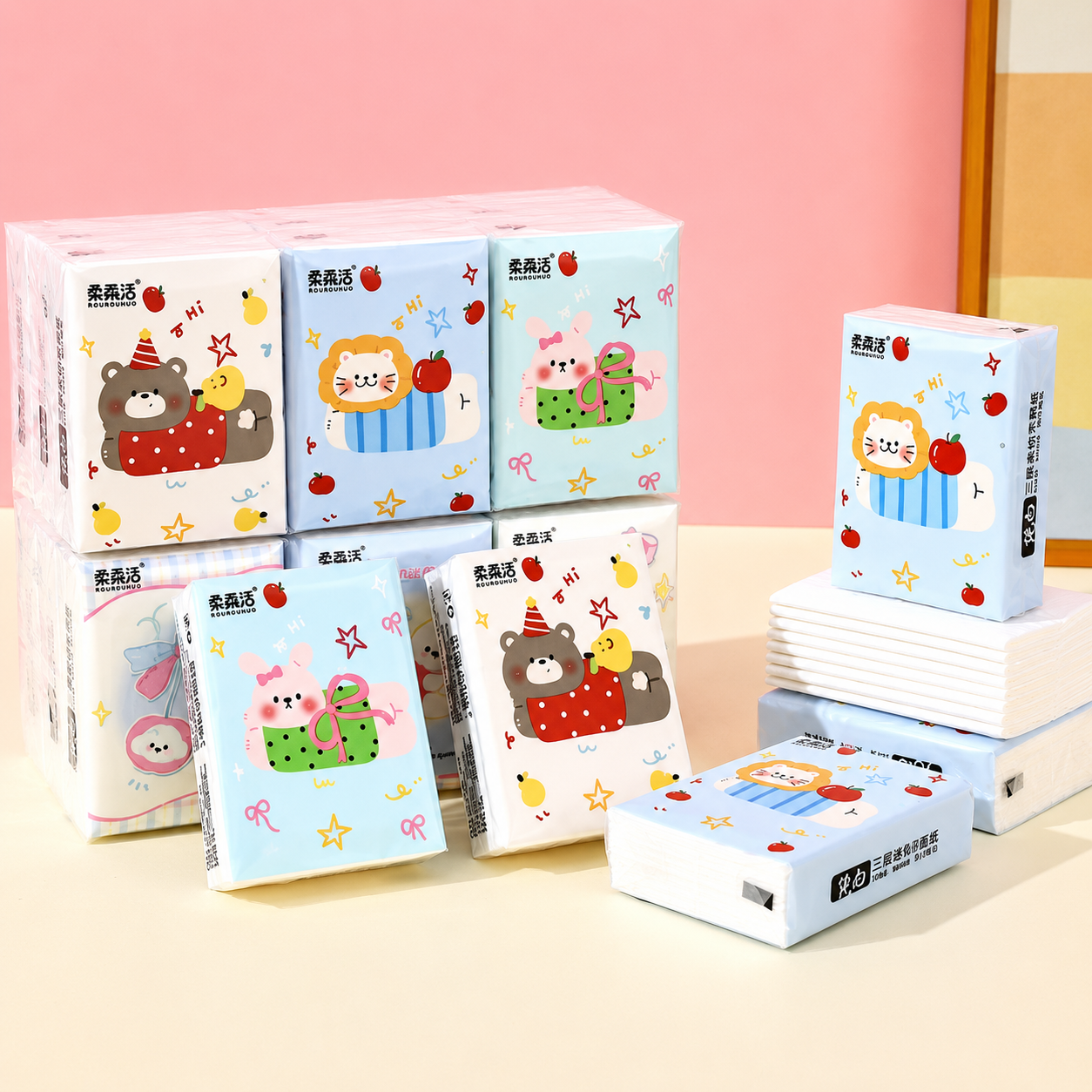 Cute Animal Mini Tissue Pack