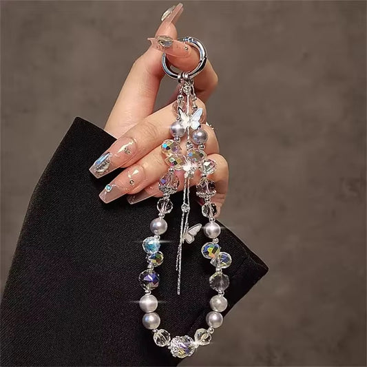 Butterfly Tassel Mobile Keychain