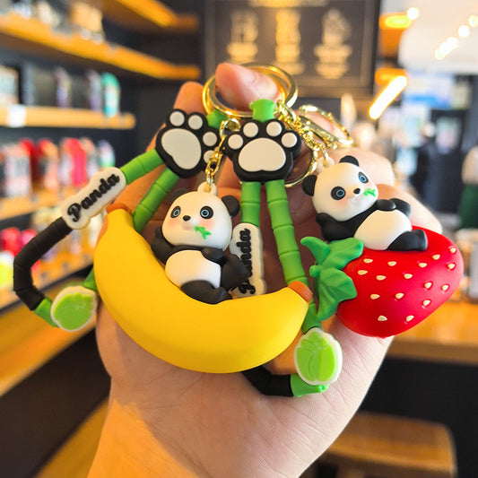 Premium Panda Couple Keychain Set (2pcs Set)