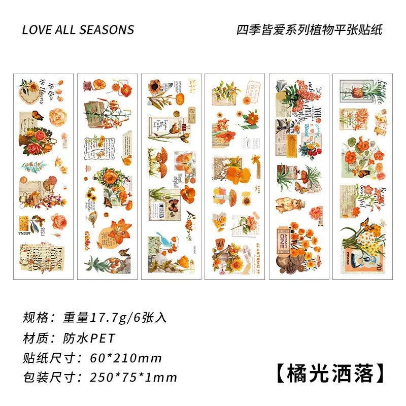 Vintage Botanical Sticker Pack