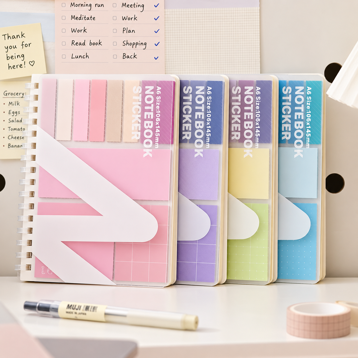 Kawaii Mini Pocket Planner Notebook
