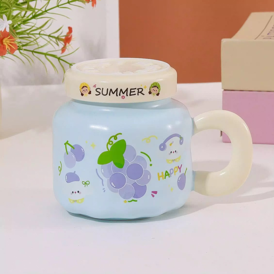 Summer Fruit Ceramic Mug