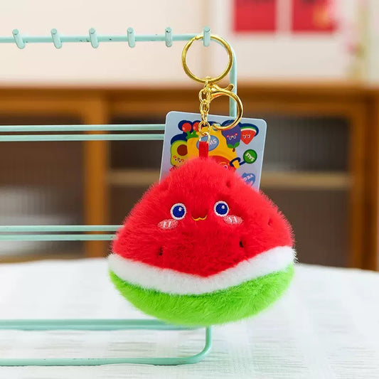 Watermelon Plush Bag Keychain