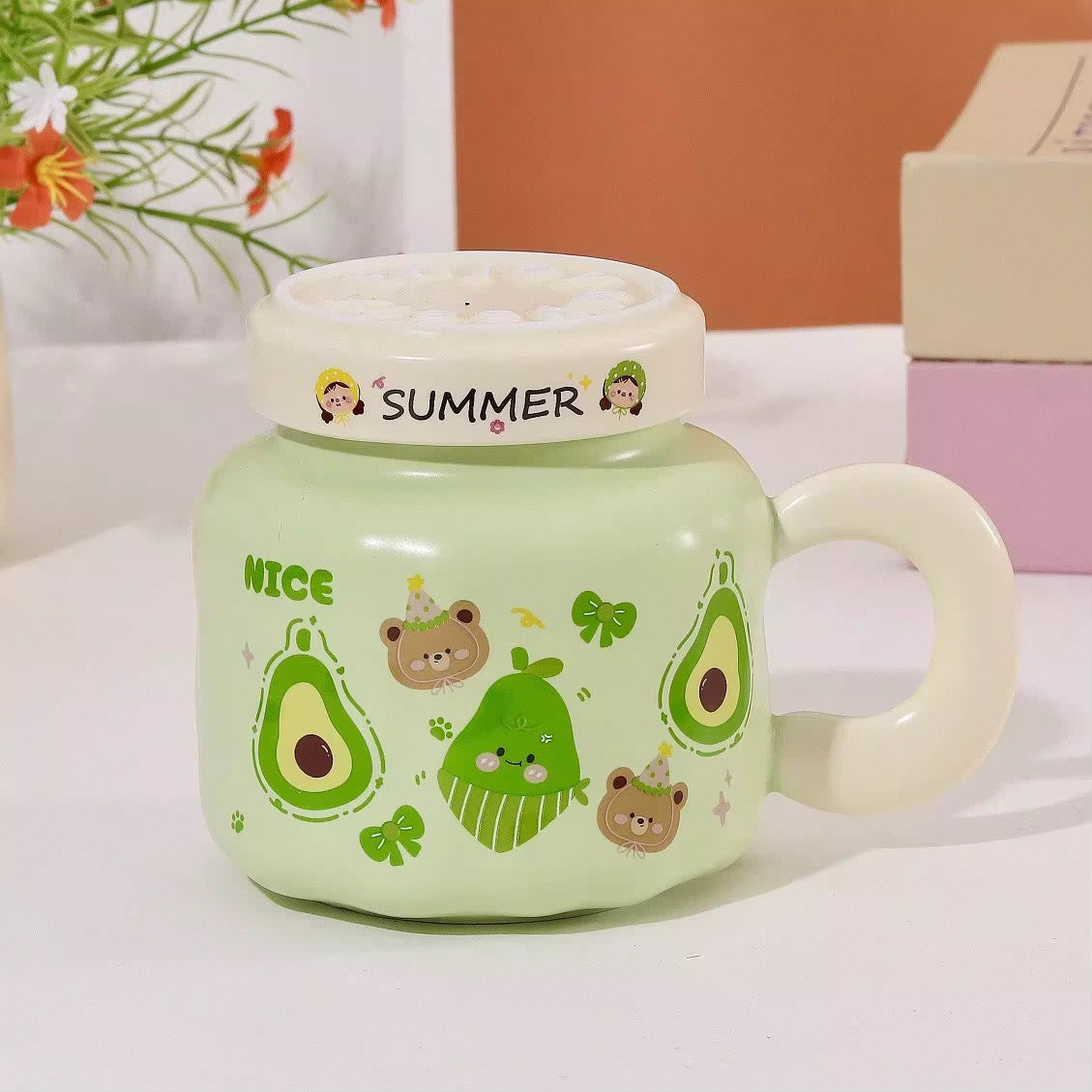 Summer Fruit Ceramic Mug