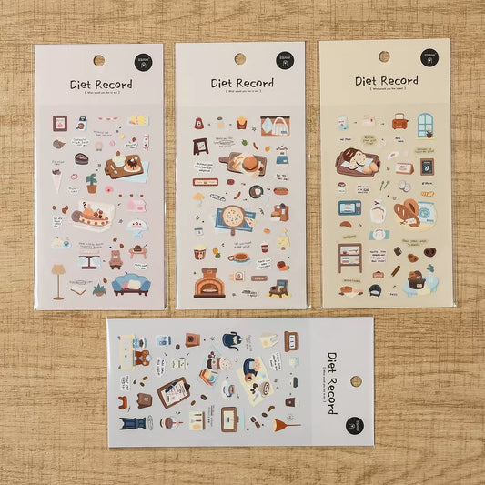 Diet Record Deco Sticker