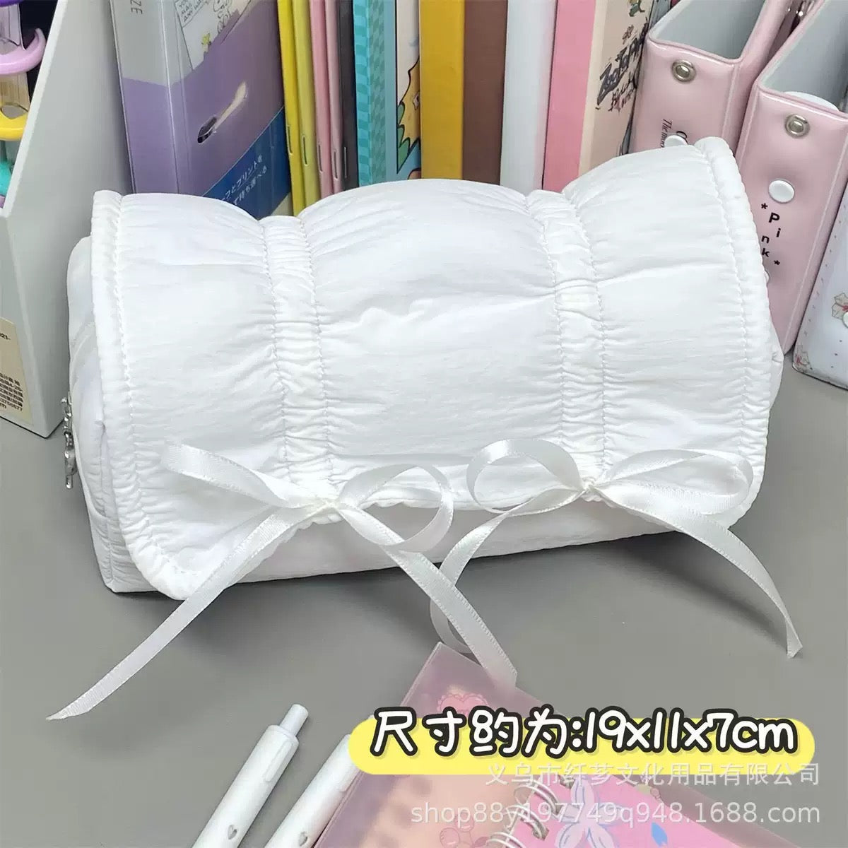 Puffy Bow Pencil Case